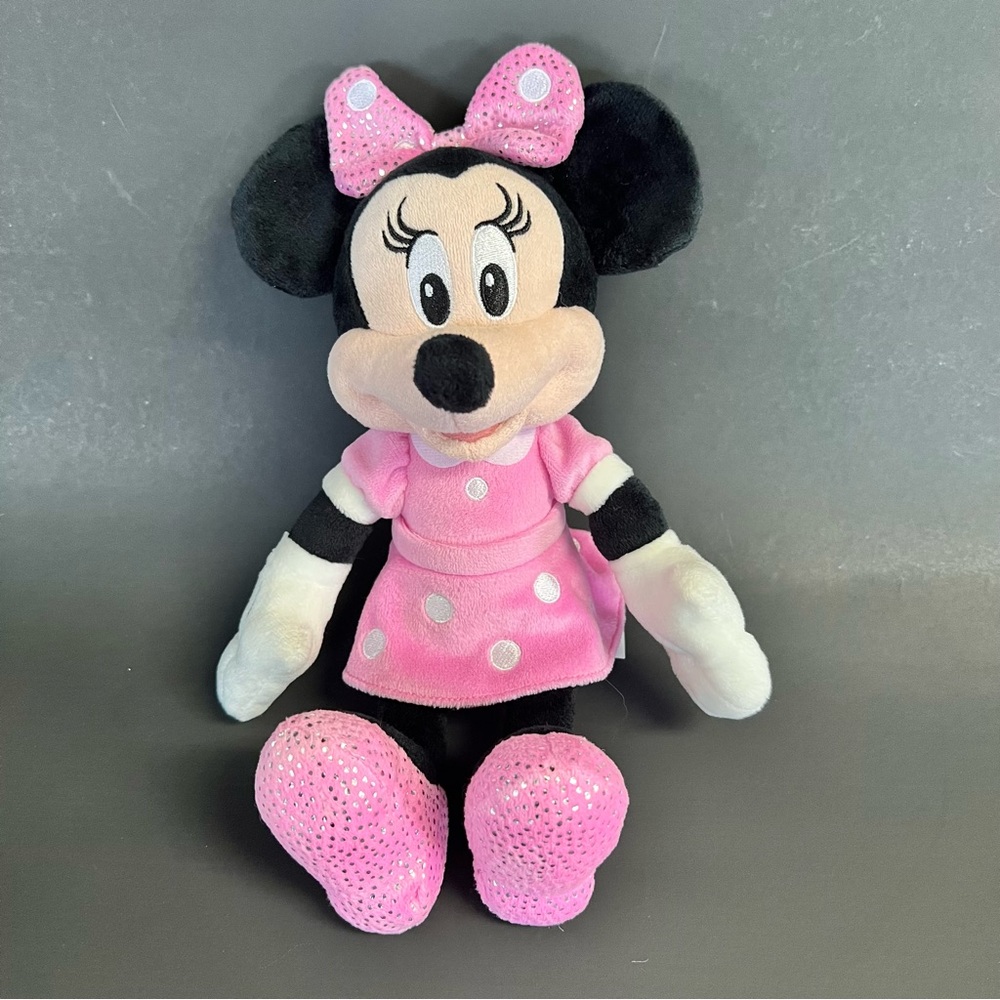 Disney Minnie Mouse Plush 8” Officially Licensed EUC